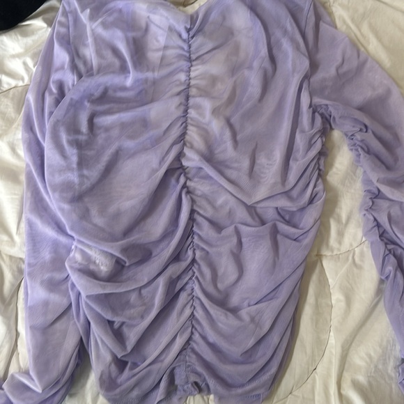 Zara sheer ruched top - Picture 3 of 3